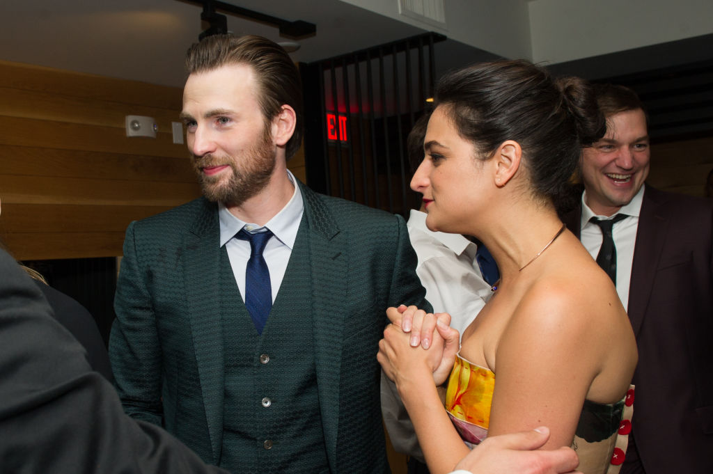 Chris Evans and Jenny Slate