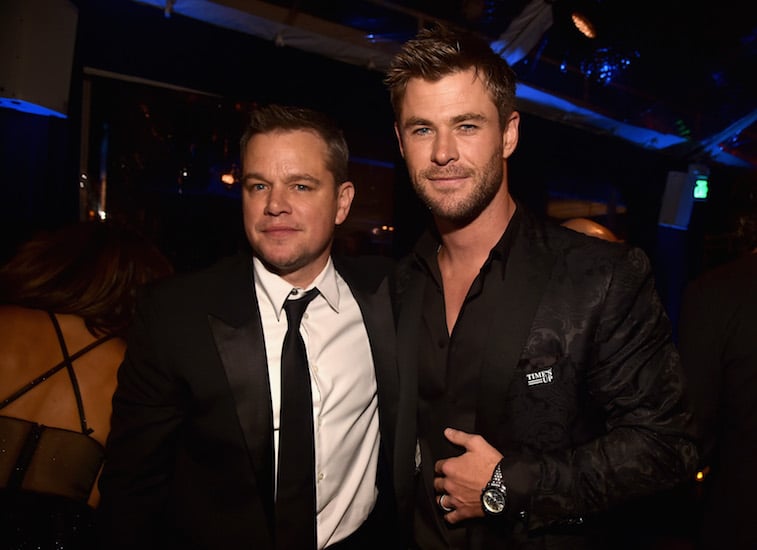 Chris Hemsworth and Matt Damon