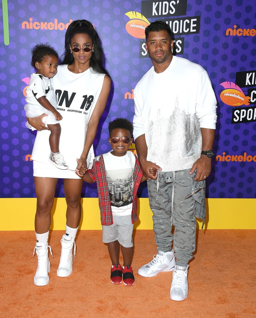 Ciara and Russell Wilson with Future Zahir Wilburn and their daugter, Sienna