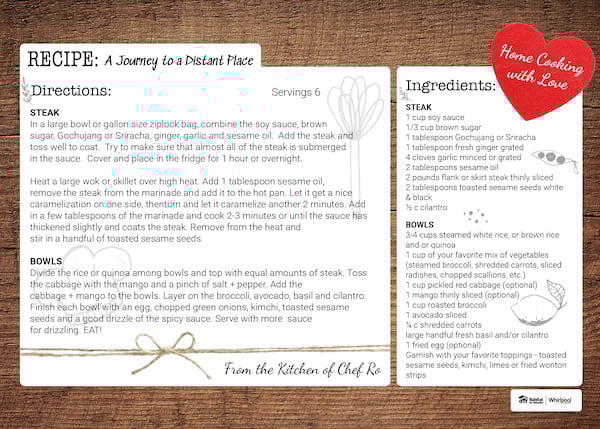 A Journey to a Distant Place Recipe
