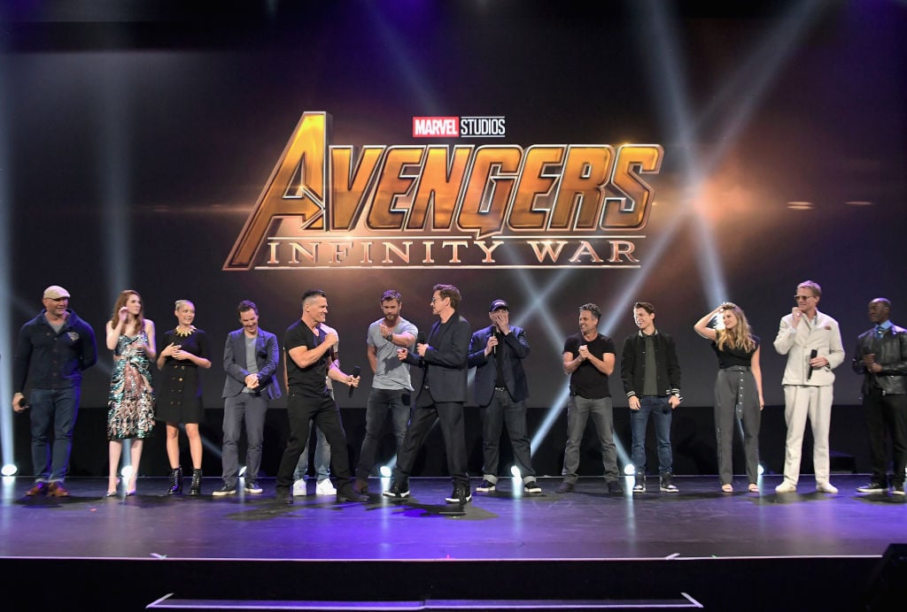 Josh Brolin and The Avengers cast| Charley Gallay/Getty Images for Disney