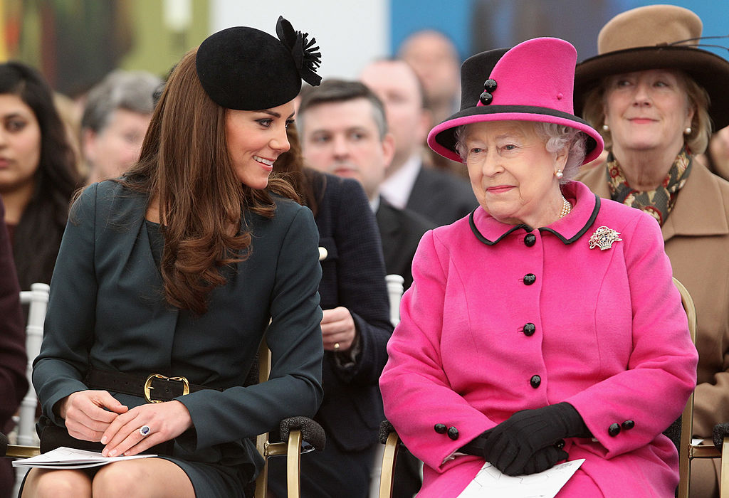 Queen Elizabeth and Kate Middleton