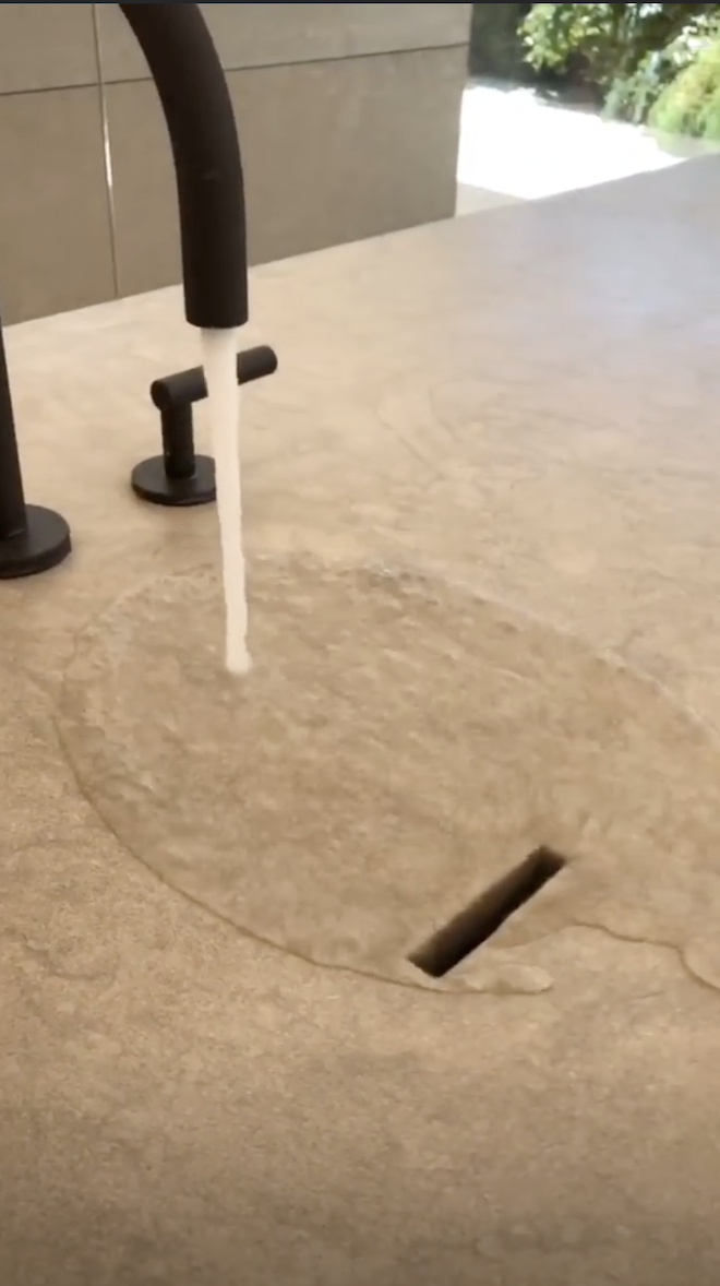 Kim Kardashian bathroom sink