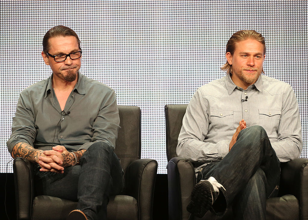 Kurt Sutter and Charlie Hunnam of 'Sons of Anarchy'