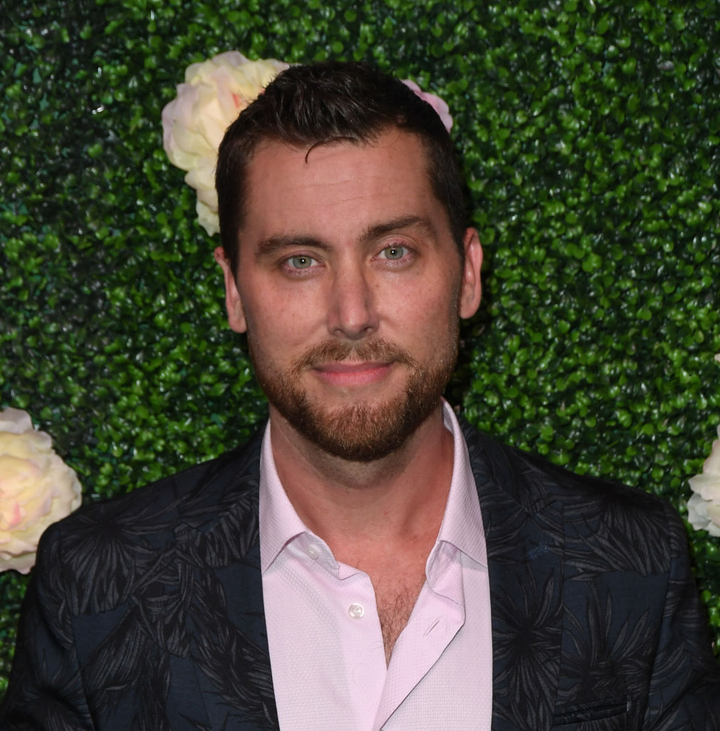Lance Bass attends the grand opening of Vanderpump Cocktail Garden at Caesars Palace
