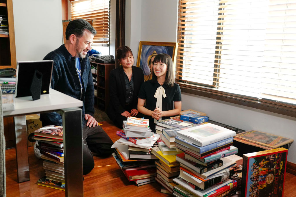 Marie Kondo with Jimmy Kimmel|Randy Holmes via Getty Images