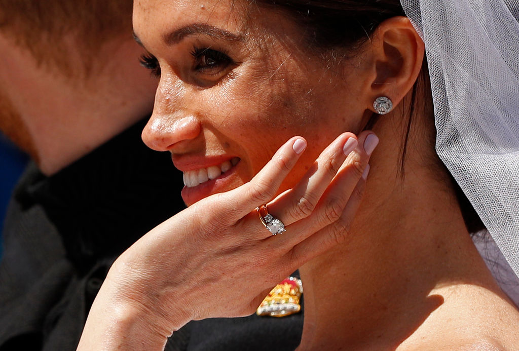 Meghan Markle on wedding day.