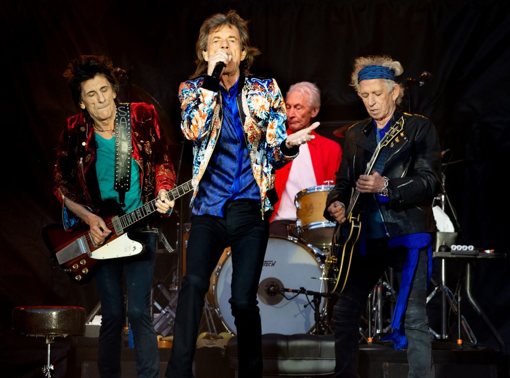Mick Jagger, Keith Richards, Charlie Watts, and Ronnie Wood