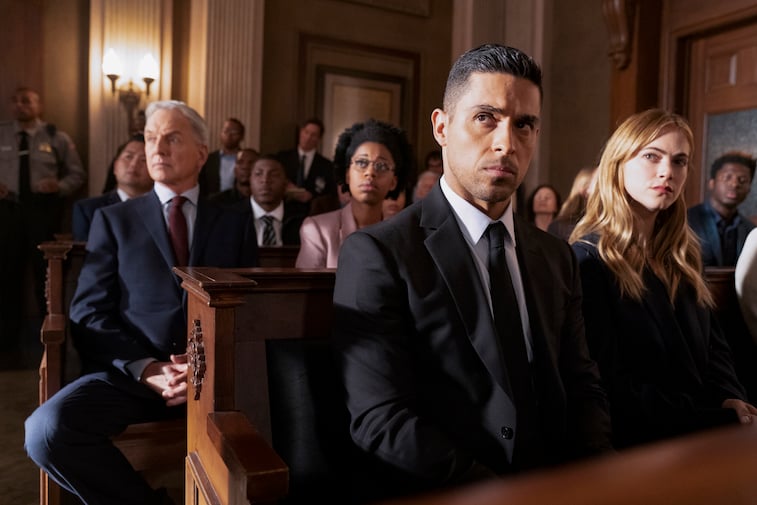 NCIS stars Mark Harmon, Wilmer Valderrama, and Emily Wickersham