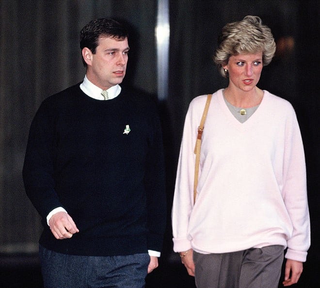 Prince Andrew and Princess Diana