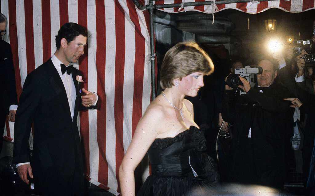 Prince Charles and Diana at her first official engagement. 