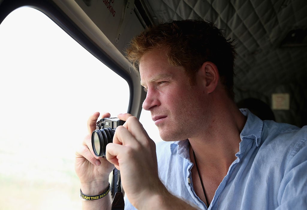 Prince Harry with camera