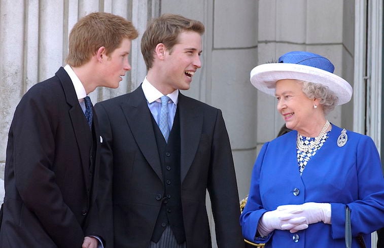 Prince Harry Prince William Queen Elizabeth