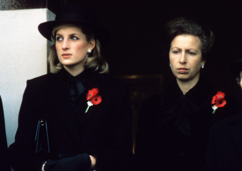 Princess Diana and Princess Anne