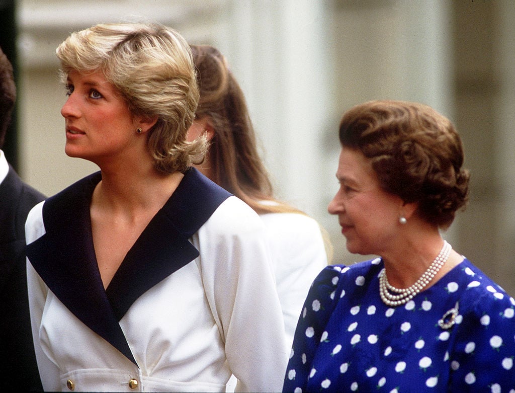 Queen Elizabeth and Princess Diana