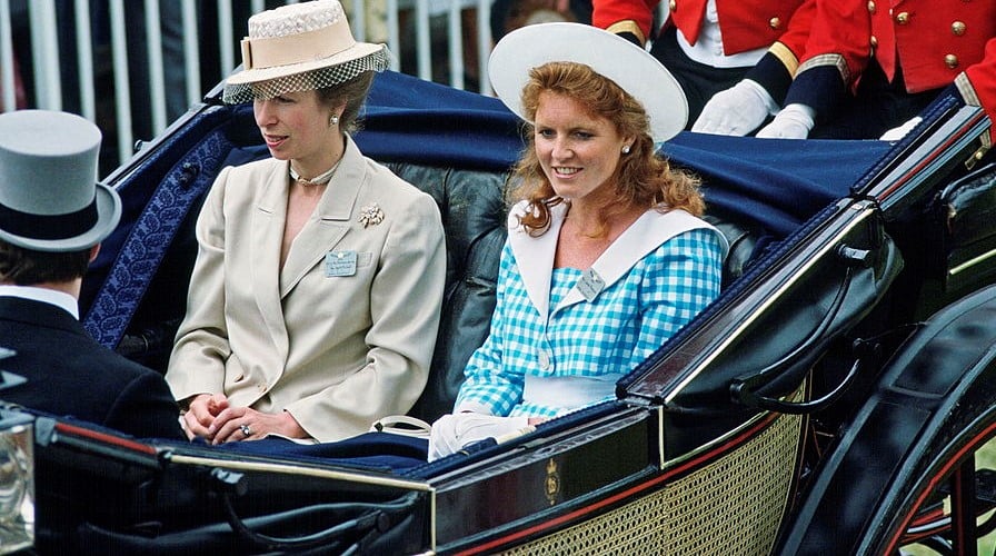 Sarah Ferguson and Princess Anne