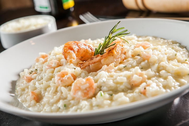 Shrimp risotto