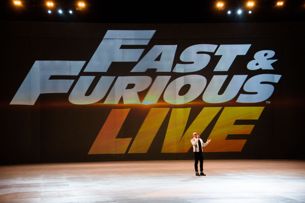 Vin Diesel introduces the 'Fast and Furious Live'Premiere at The O2 Arena|Joe Maher/WireImage