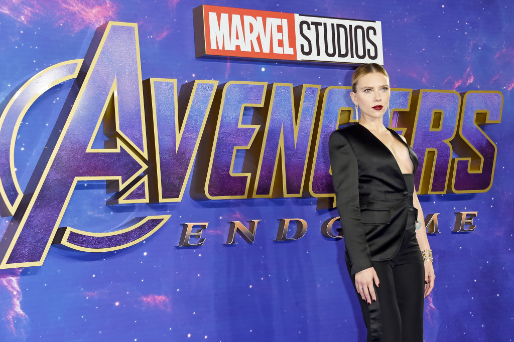 Scarlett Johansson attends the Avengers Endgame UK Fan Event