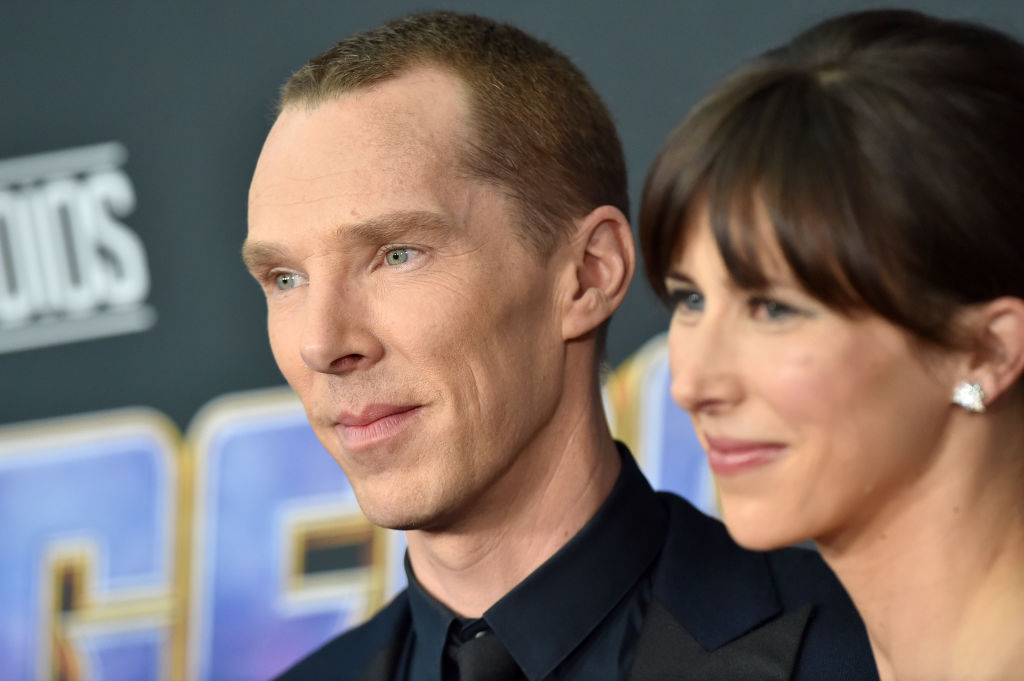 Benedict Cumberbatch and Sophie Hunter attend the World Premiere of Avengers: Endgame at Los Angeles Convention Center on April 22, 2019
