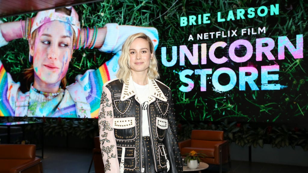 Brie Larson attends 'Unicorn Store' screening