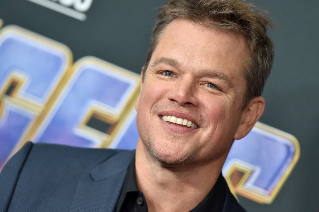 Matt Damon attends the World Premiere of Walt Disney Studios Motion Pictures 'Avengers: Endgame' at Los Angeles Convention Center.