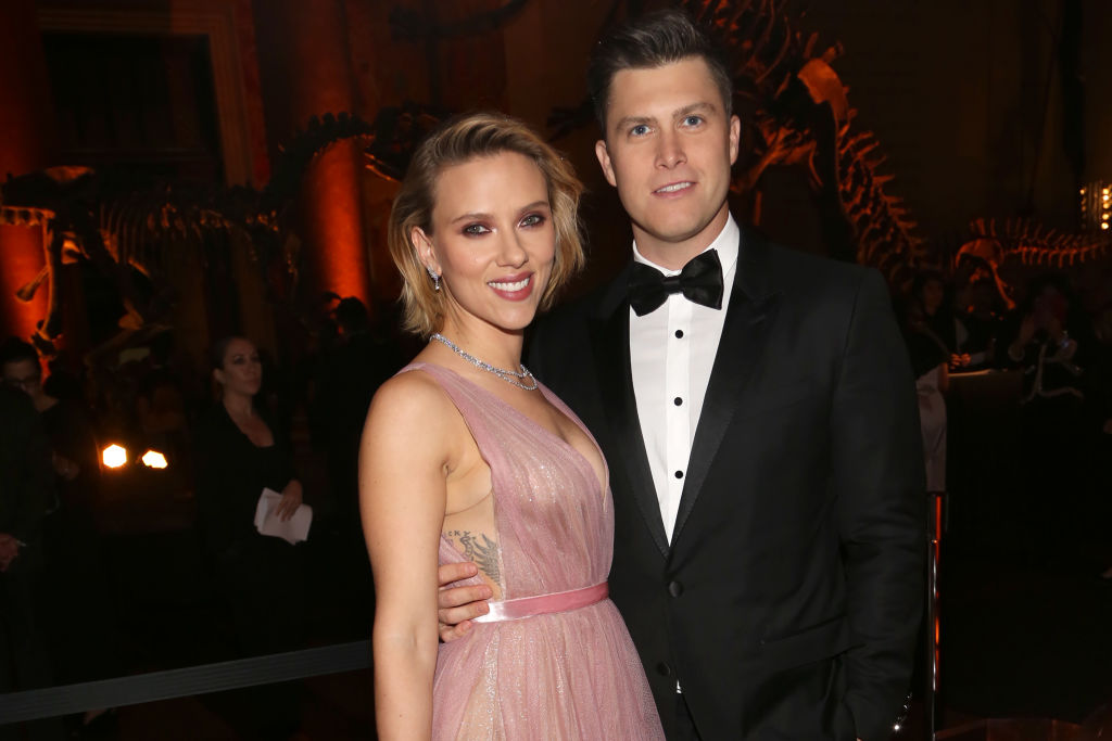 Scarlett Johansson and Colin Jost in 2018 
