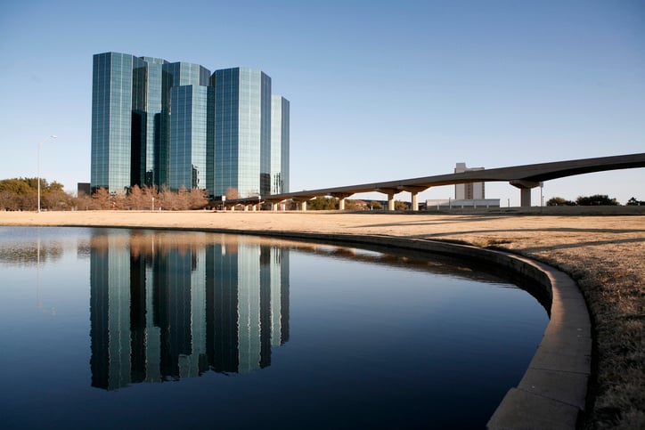 Glass towers
