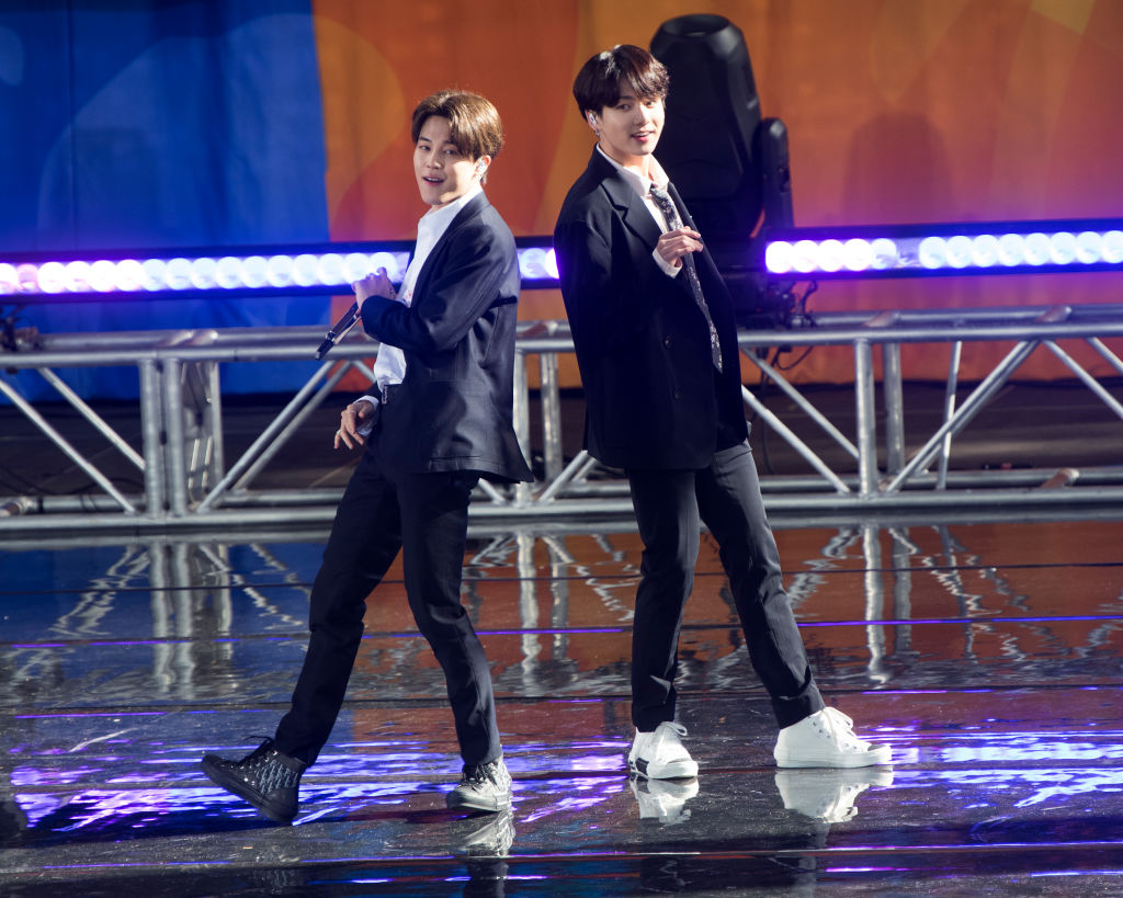 Park Ji-min and Jungkook of BTS