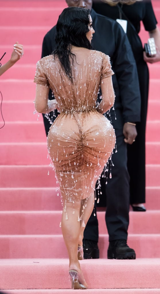 Back of Kim Kardashian's dress at the 2019 Met Gala.