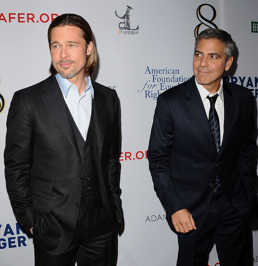 George Clooney and Brad Pitt