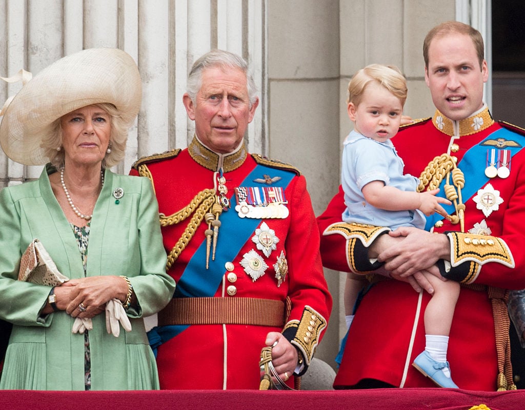 Camillla Parker Bowles Prince Charles Prince George and Prince William