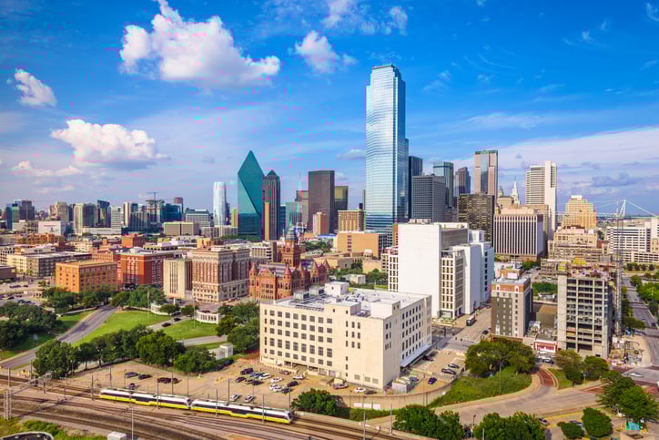 View of downtown Dallas
