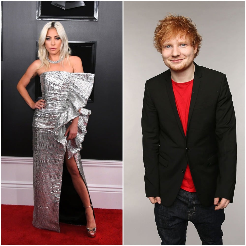 Ed Sheeran and Lady Gaga