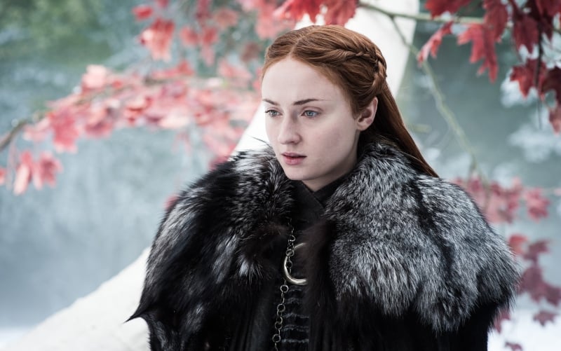 Sophie Turner as Sansa Stark in Game of Thrones