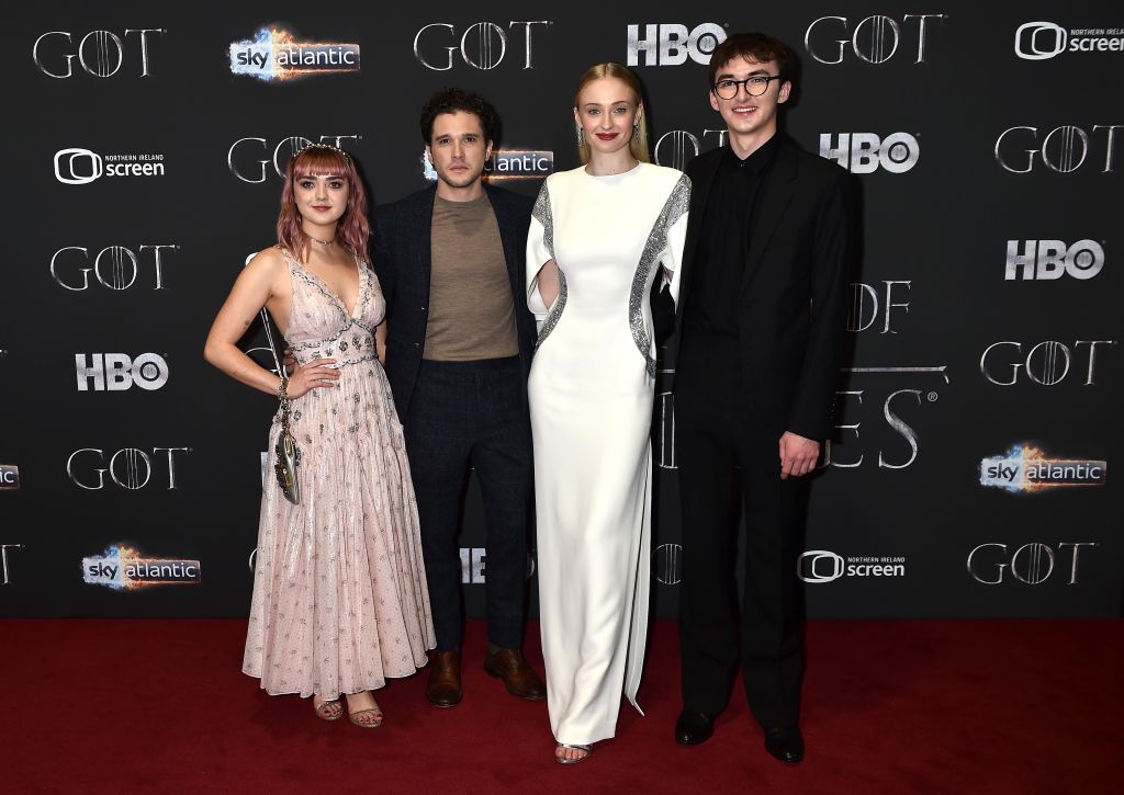 'Game of Thrones' stars Maisie Williams, Kit Harington, Sophie Turner and Isaac Hempstead Wright