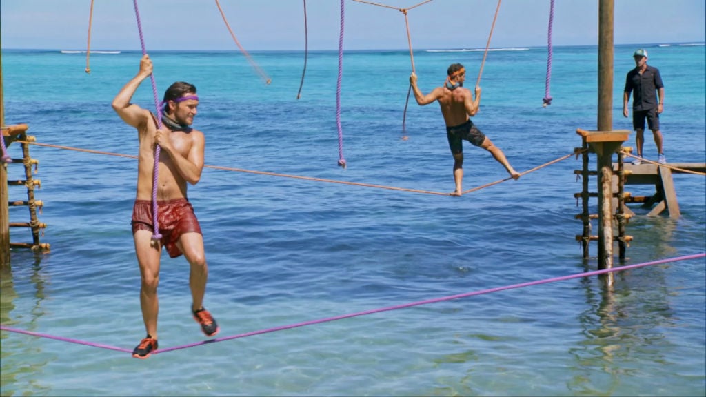 Contestants on "David vs. Goliath" in beautiful Fiji