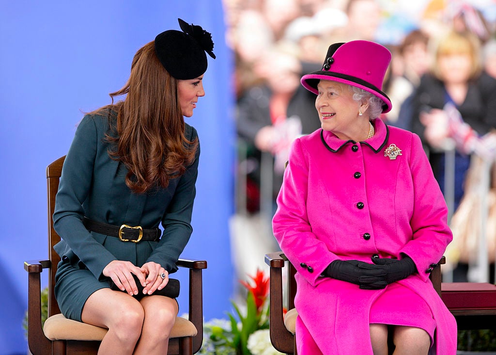 Kate Middleton and Queen Elizabeth II