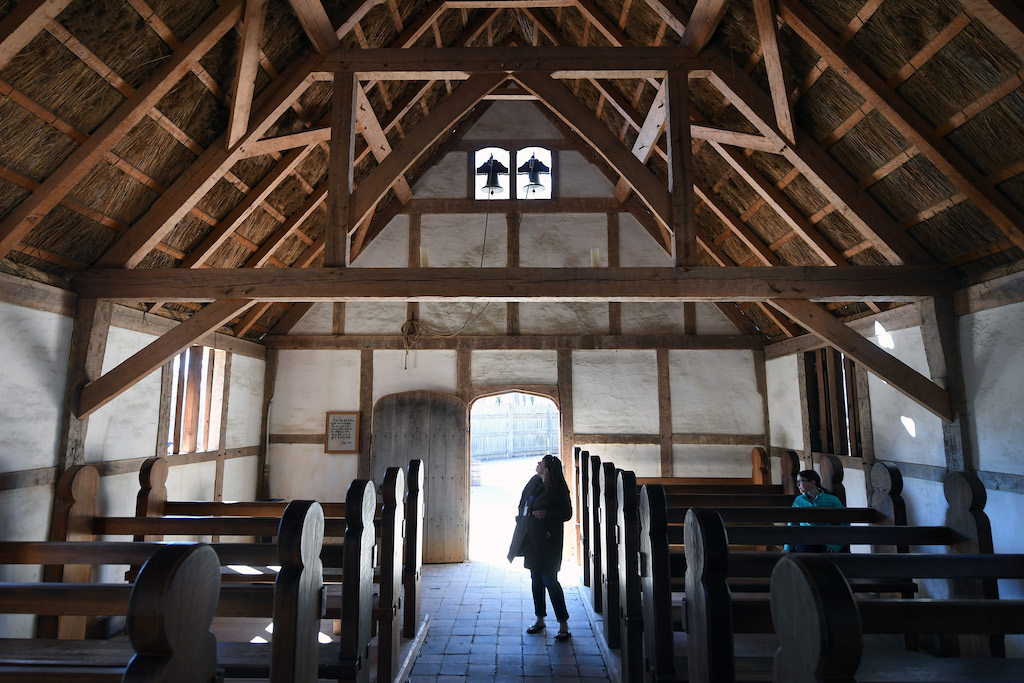 17th-century church at Jamestown Settlement