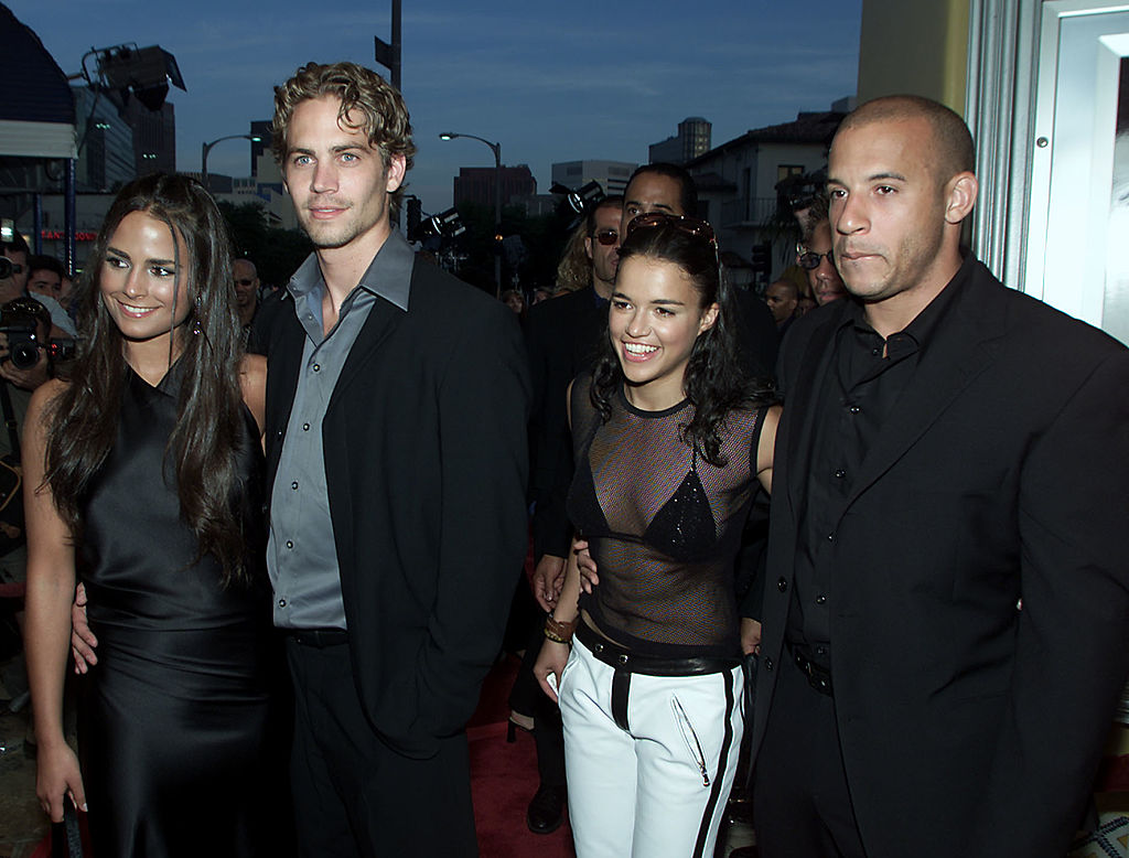 Jordana Brewster, Paul Walker, Michelle Rodriguez, and Vin Diesel on Monday, June 18, 2001. 