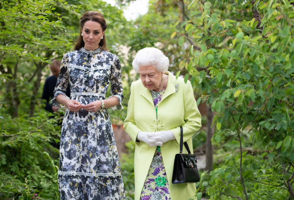 Queen Elizabeth and Kate Middleton