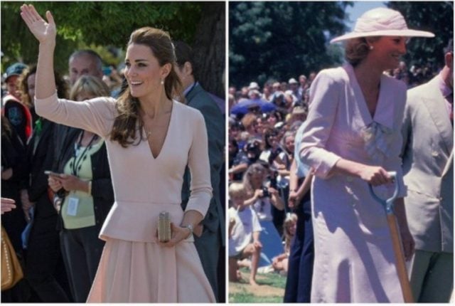 (L): Kate Middleton (R): Princess Diana