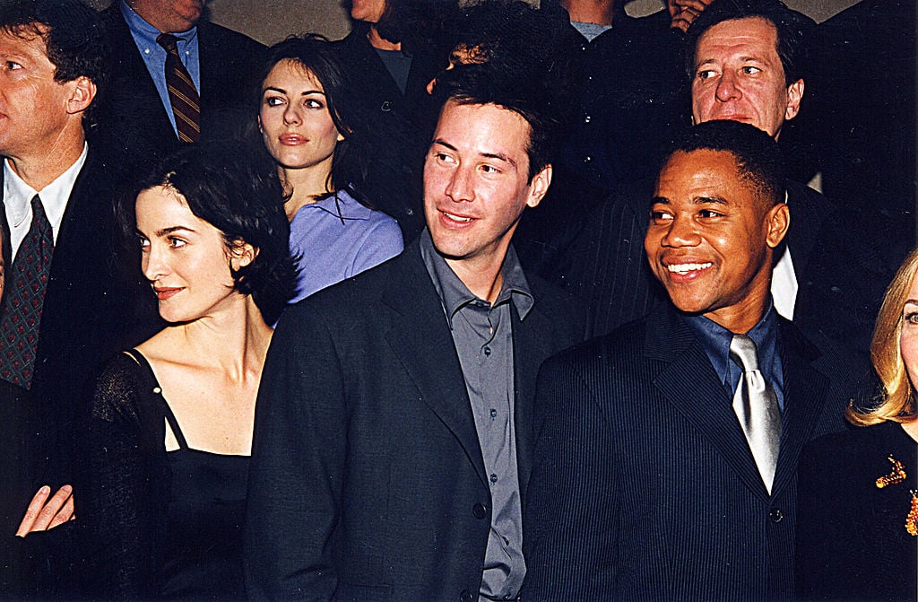 Carrie Anne Moss, Keanu Reeves, Cuba Gooding Jr. at Showest '98 in Las Vegas