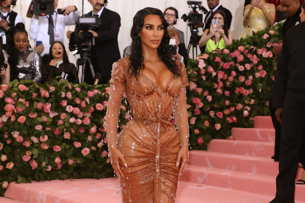 Kim Kardashian at the Met Gala in 2019.
