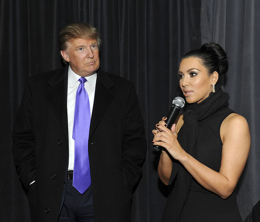 Donald Trump and Kim Kardashian West