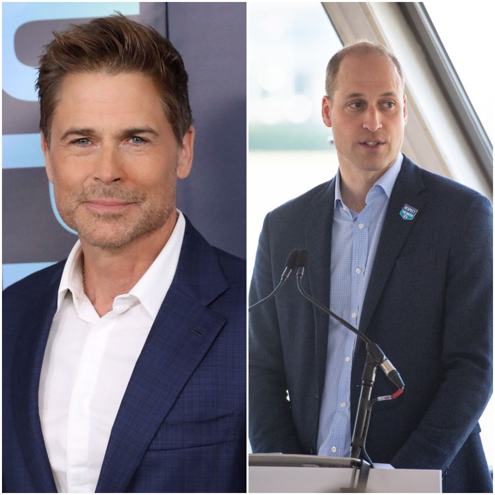 (L): Rob Lowe (R): Prince William