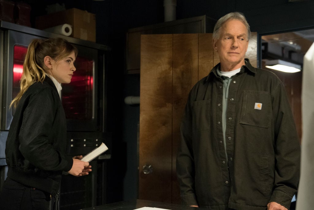Mark Harmon and Emily Wickersham | Ali Goldstein/CBS via Getty Images