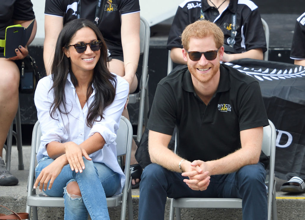 Meghan Markle and Prince Harry at the Invictus Games in 2017.
