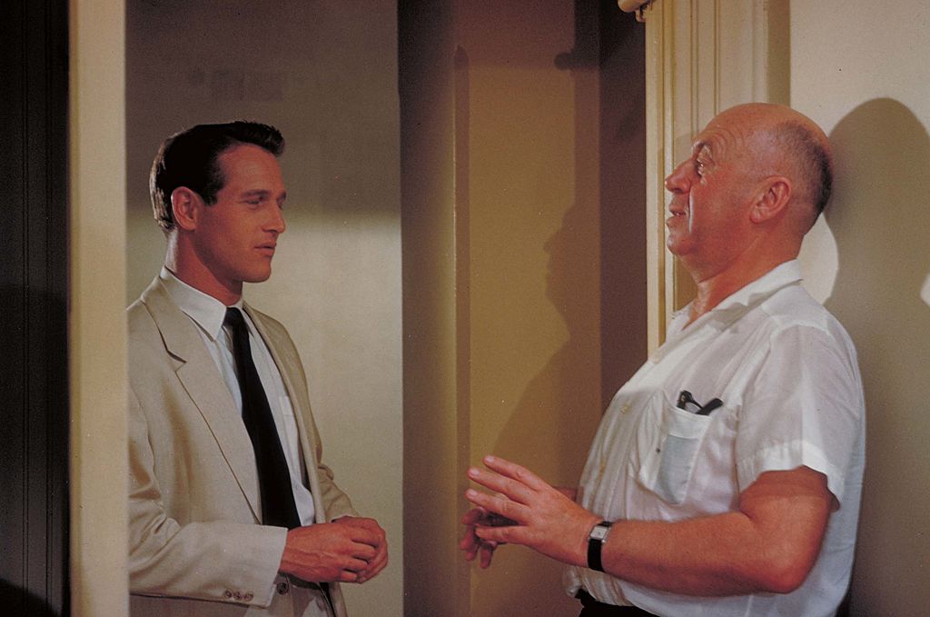 Director Otto Preminger and actor Paul Newman