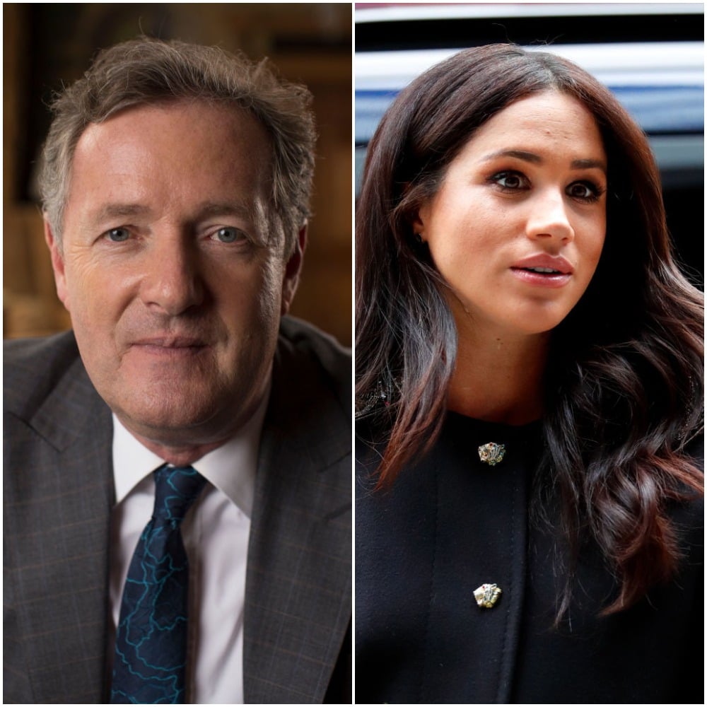  (L) Piers Morgan (R) Meghan Markle